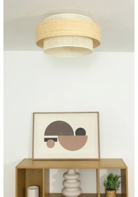 BOHO mennyezeti lámpa 1xE27/60W/230V átm. 40 cm juta/krémszínű