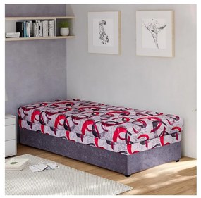 Kárpitozott heverő tárolóval ESTEL 90x200 cm szürke