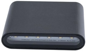 LED Kültéri fali lámpa FLOW 2xLED/3W/230V IP54 fekete