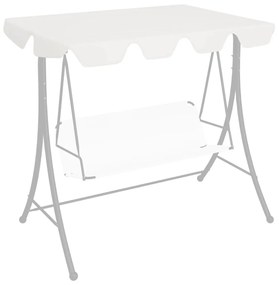 fehér csere ponyva kerti hintaágyhoz 188/168 x 145/110 cm