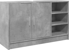 vidaXL betonszürke szerelt fa mosdószekrény 90 x 29 x 55 cm