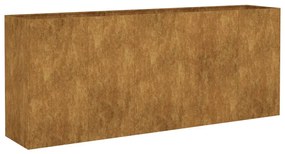 Corten acél kerti magaságyás 200x40x80 cm