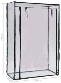 zöldséges melegház 102 x 52 x 150 cm