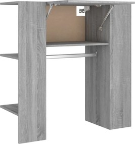 vidaXL szürke sonoma színű szerelt fa előszobaszekrény 97,5x37x99 cm