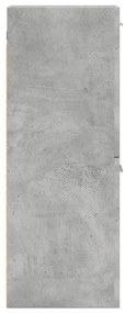 betonszürke szerelt fa függő fürdőszobaszekrény 30 x 30 x 80 cm