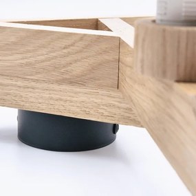 Fali lámpa ANTONIO 3xE14/40W/230V tölgy