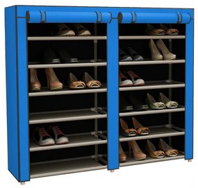 Mobil cipőtároló szekrény, kék