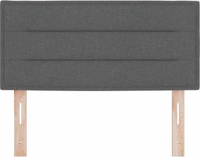 vidaXL LED ágytámla LED -es lámpákkal Sötétszürke 80 cm Poliészter