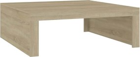 vidaXL sonoma tölgy színű szerelt fa dohányzóasztal 100 x 100 x 35 cm