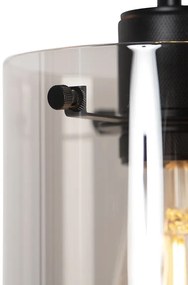 Design lógó lámpa fekete füstüveggel 3-lámpás - Dome