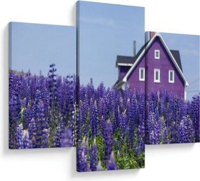 Levandula mező képe (90x60 cm)