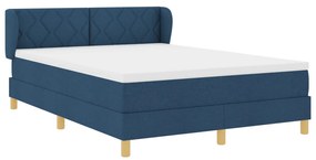 Boxspring Ágy Matracot Tartalmaz, Kék, 140x200 cm, Szövet