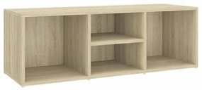 sonoma tölgy színű szerelt fa cipőtároló pad 105 x 35 x 35 cm