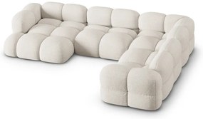 Bézs sarokkanapé (jobb oldali-U alakú) Loretto – Cosmopolitan Design