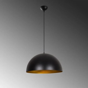 Sivani MR-723 fekete-arany fém függőlámpa, Ø50 cm