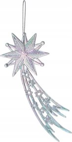 Holografikus karácsonyi üstökös dekoráció 15 cm