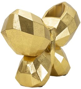 Váza pillangó arany 22,5x8x15cm