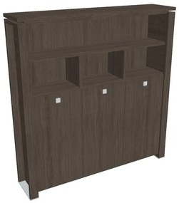 Verno+ magas gardrób 200 x 46 x 210 cm, polccal, antracit tölgy