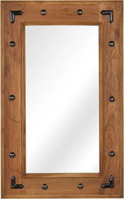 vidaXL tömör akácfa keretű tükör 50 x 80 cm