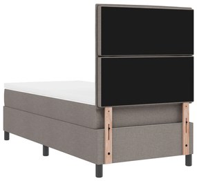 Box Spring Ágy Matraccal Bézs 80x200 cm Szövet