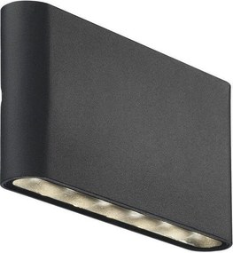 NORDLUX 84181003 KINVER Modern Kültéri Fali Lámpa Fekete LED IP54