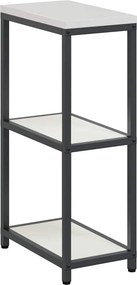 vidaXL Konyhai Tárolás polcokkal tárolóval Fehér 60 x 50 x 92 cm Acél
