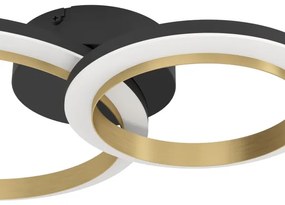 Eglo 901223 - LED Dimmelhető mennyezeti lámpa CALLIERA LED/12W/230V fekete/arany