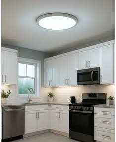 LED mennyezeti lámpatest, 32 W, 230 V, 3000/4000/6500 K, Ø 40 cm, fehér