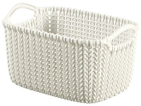 Knit fehér tárolókosár, 3 l - Curver