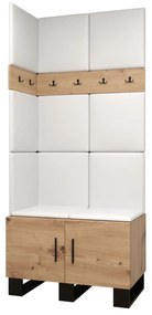 Előszobabútor Amanda 11 (artisan tölgy + fehér). 1085954