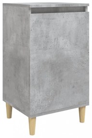 betonszürke szerelt fa éjjeliszekrény 40x35x70 cm