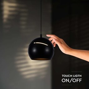 LED Csillár zsinóron érintős LED/8,5W/230V 3000K fekete