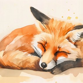 Poszter 80x80cm Akvarell idill