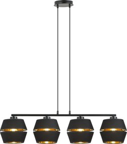 Emibig modern függeszték piano fekete arany emi1183/4