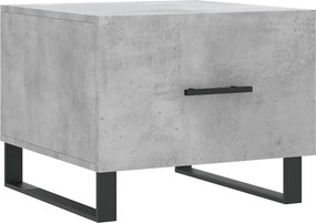 vidaXL betonszürke szerelt fa dohányzóasztal 50 x 50 x 40 cm