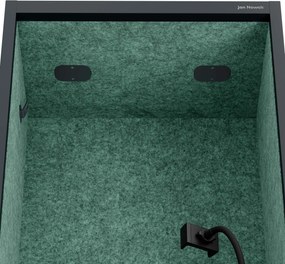 Sally 600mm korpus Antracytowy - siedzisko Zielony