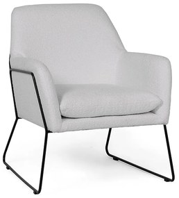 Szürke dizájn fotel MILAN