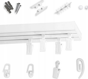 Mennyezeti fĂŒggönykarnis dupla Pvc 150 cm mennyezeti sĂn II. SĂn