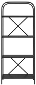 Könyvespolc Musta tammi 60 x 30 x 146 cm Faanyag