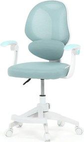Junior Irodai forgószék kék mesh kárpittal. KA-W8008 BLUE