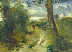Üveg kép - Auguste Renoir, Landscape between Storms, reprodukciók (70x50 cm)