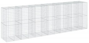 horganyzott vas gabion kosár fedéllel 650 x 100 x 200 cm