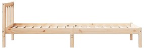 tömör fenyőfa extra hosszú ágykeret matrac nélkül 100 x 210 cm