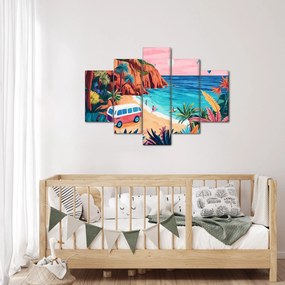 Kép - Lakóautó az óceánnál (150x105 cm)