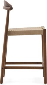 Barna tömörfa kerti bárszék Nina – Kave Home