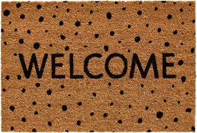 Lábtörlő a ház ajtaja alá Welcome Pöttyös 40x60