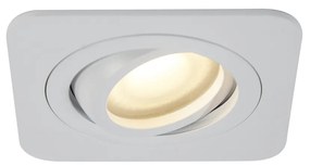 6 darabos, lekerekített, süllyesztett spotlámpa szett, fehér, GU10 50mm, forgatható és dönthető, IP44 - Alberto