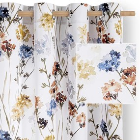 Fehér dimout (részleges sötétítő) függöny 135x250 cm Solkone – Restilo