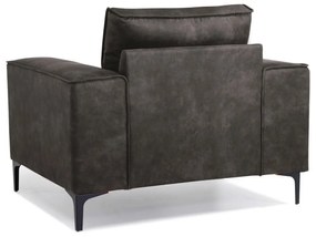 Copenhagen feketésszürke műbőr fotel - Scandic