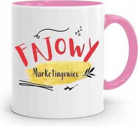 Marketingeseknek Marketing Bögre Rózsaszín Ajándék fényképes nyomtatással